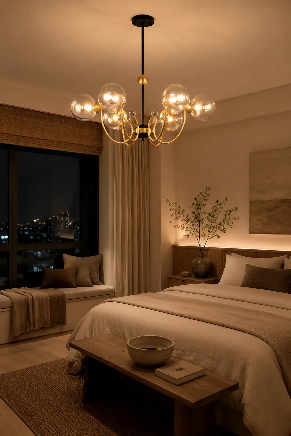 Black Adjustable Sputnik Chandeliers - Lumpaz