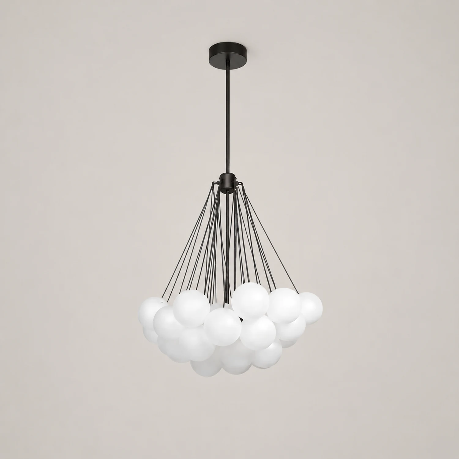 Bubble Chandelier Nordic Frosted Glass Ball Chandelier for Dining Room - Lumpaz