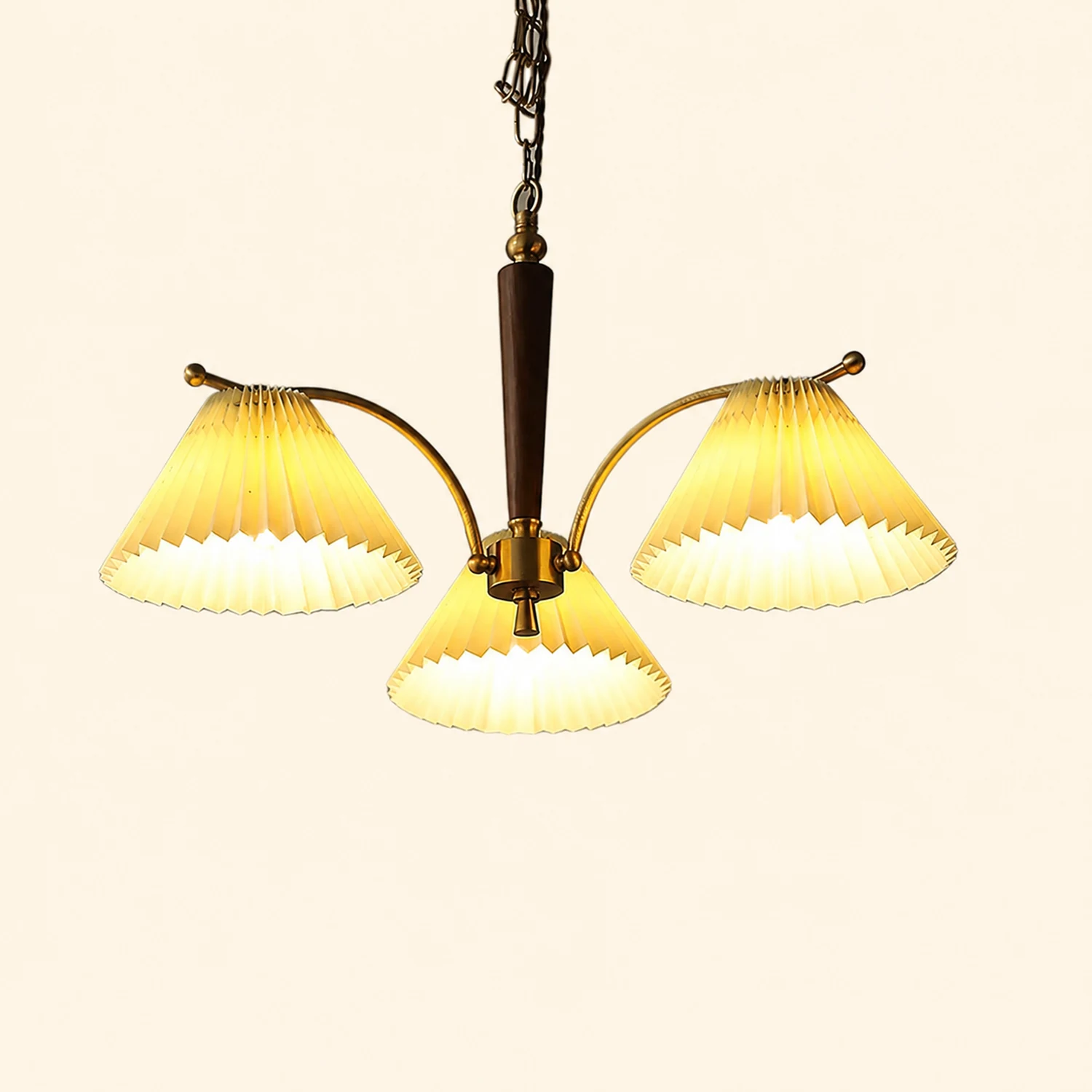 Decoration Pleated Lampshade Dining Room Chandelier Light - Lumpaz