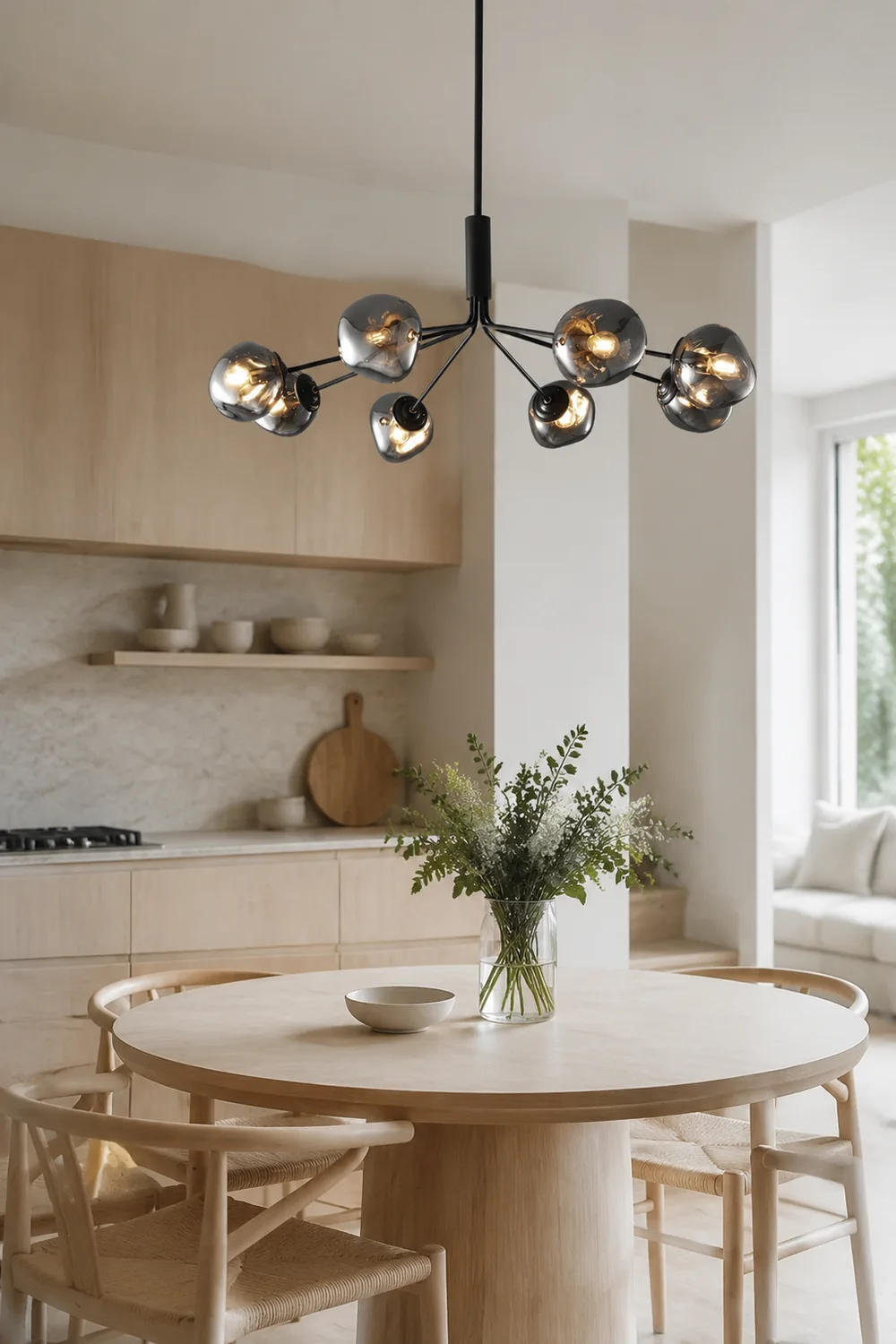 Modern Molecular Lava Glass Living Room Chandelier - Lumpaz