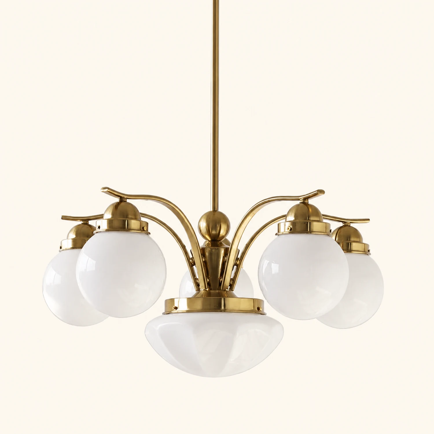 Vintage Ryttenberg Glass Chandelier - Lumpaz