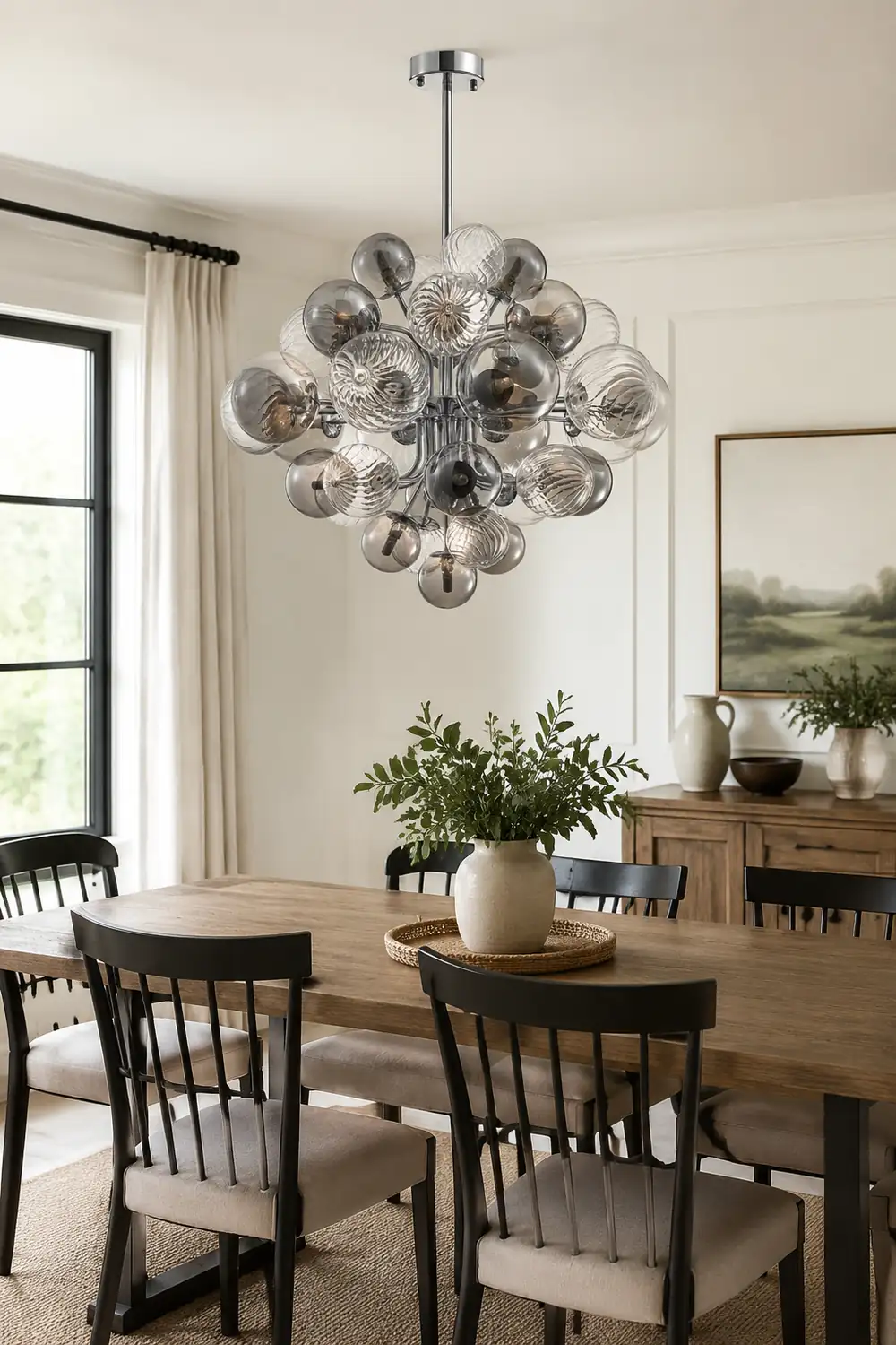 Contemporary Designer Cluster Bubble Glass Chandelier - Lumpaz