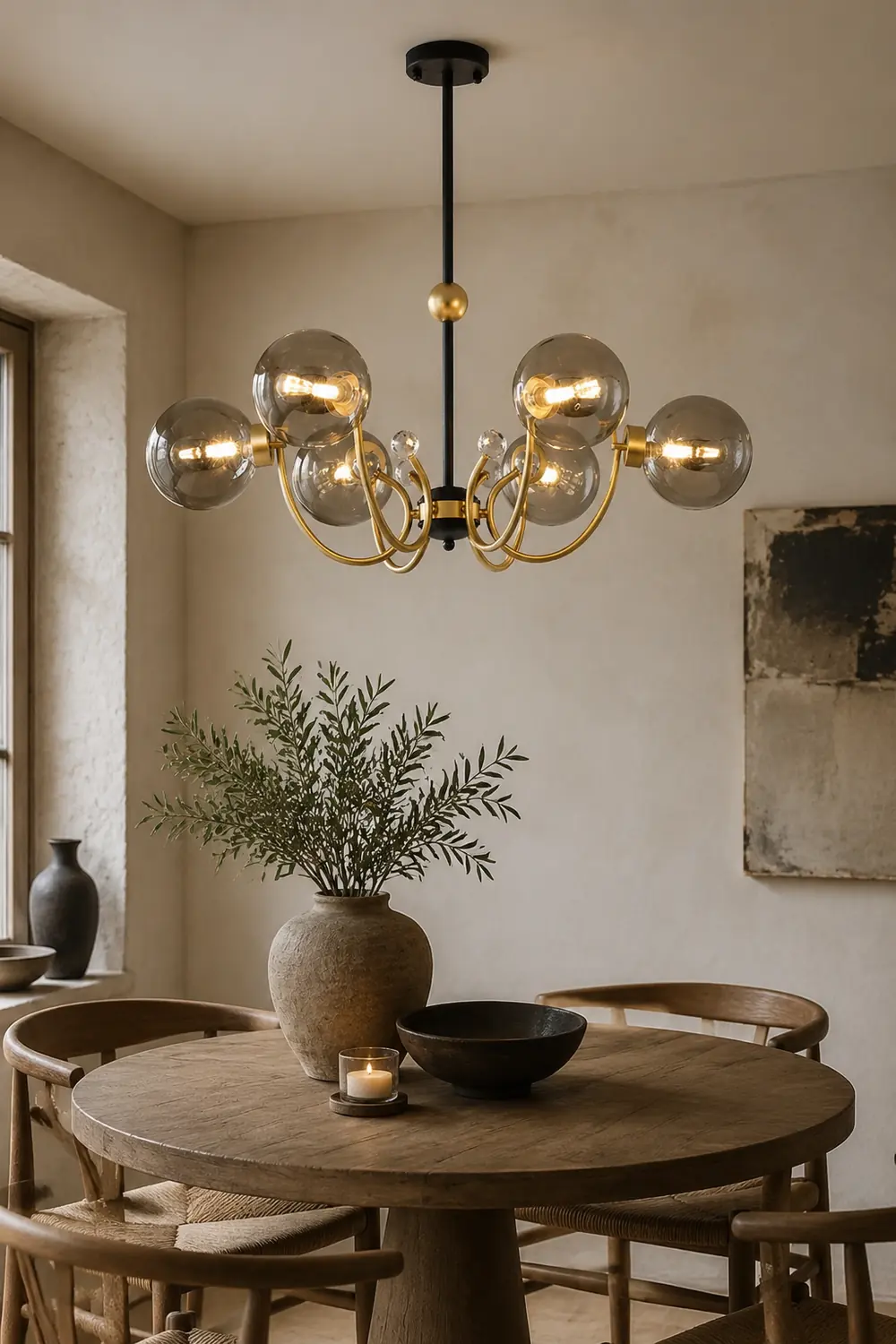 Black Adjustable Sputnik Chandeliers - Lumpaz