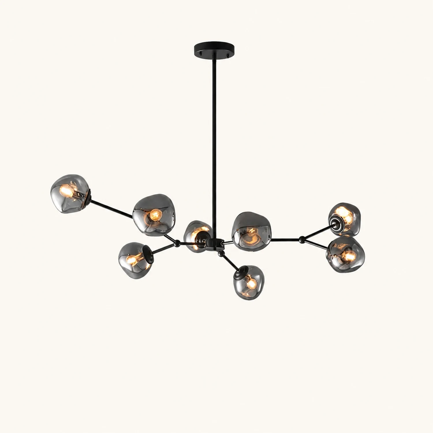 Modern Molecular Lava Glass Living Room Chandelier - Lumpaz