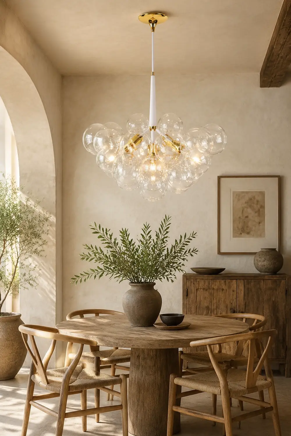 Large Glass Bubble Chandelier for Living Room - Lumpaz