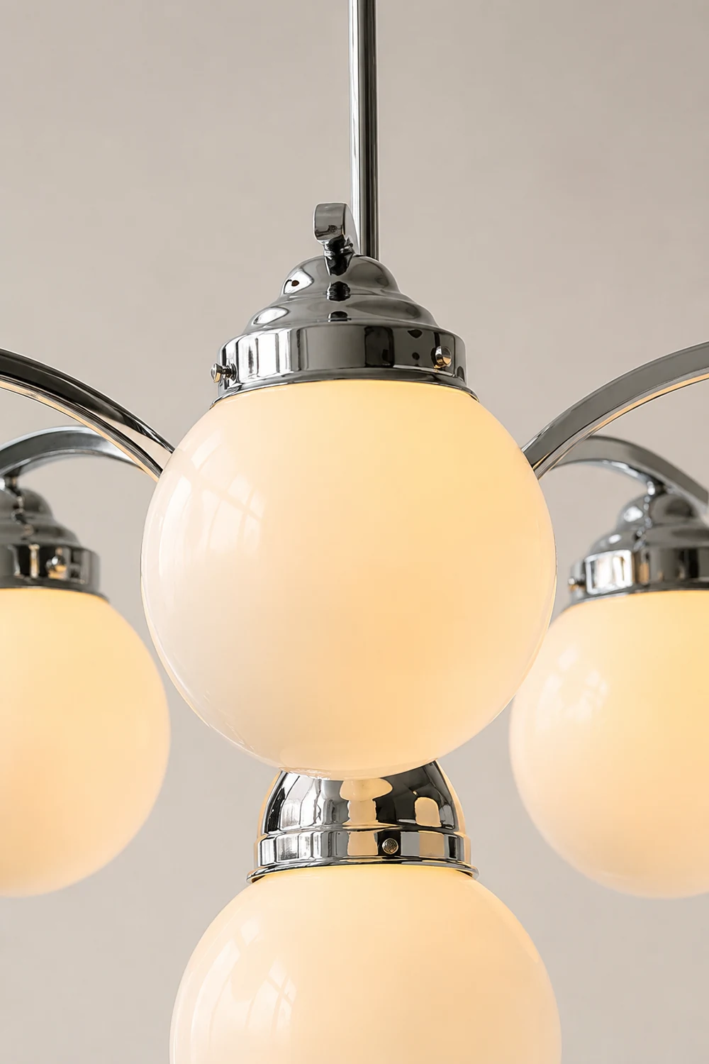 Retro Salamanca Round Glass Chandelier Lights - Lumpaz