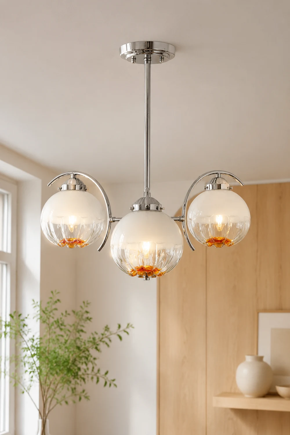 Modern Classic Flower Shape Glass Chandelier - Lumpaz
