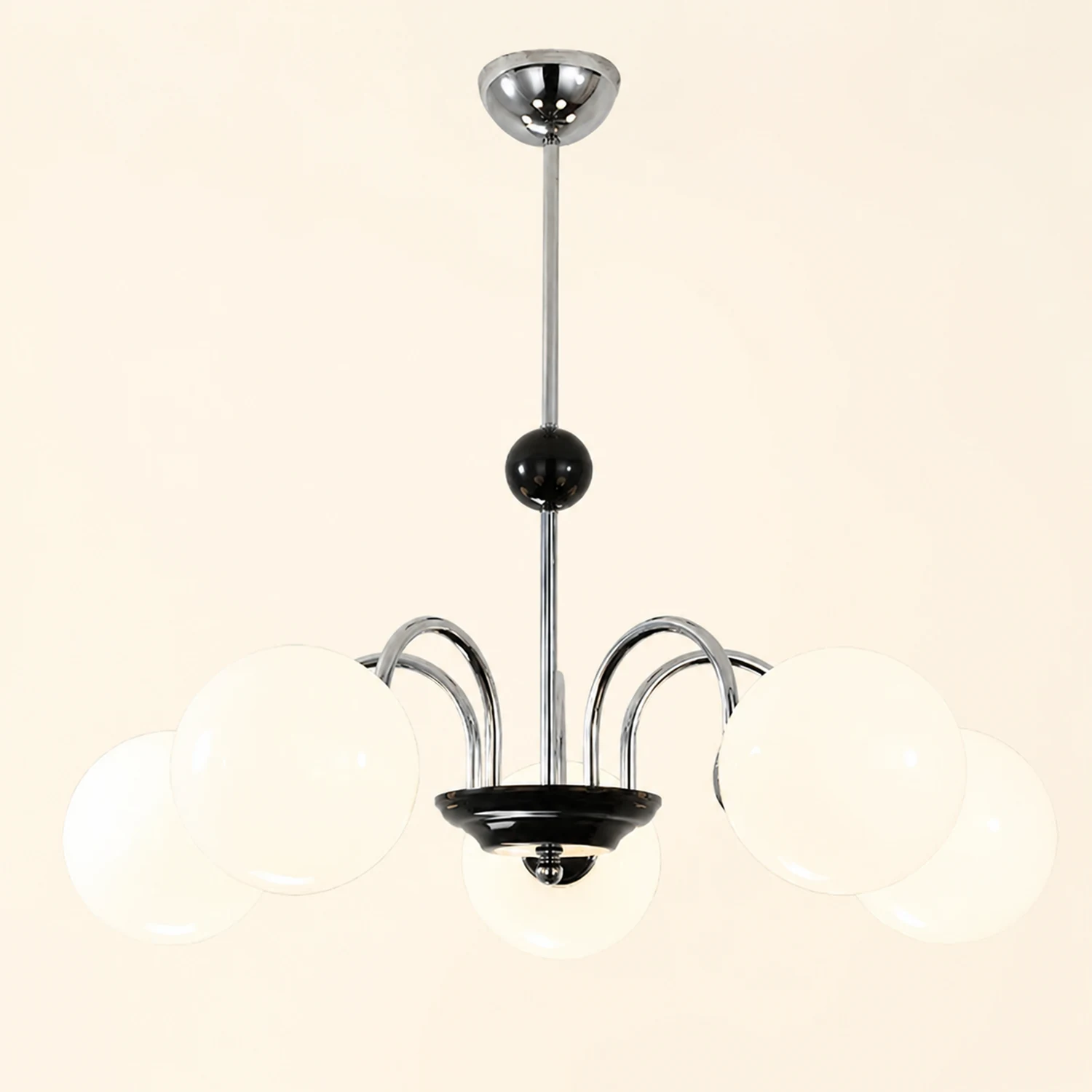 Chrome Chandelier Living Room Lighting Nordic Glass Chandelier - Lumpaz