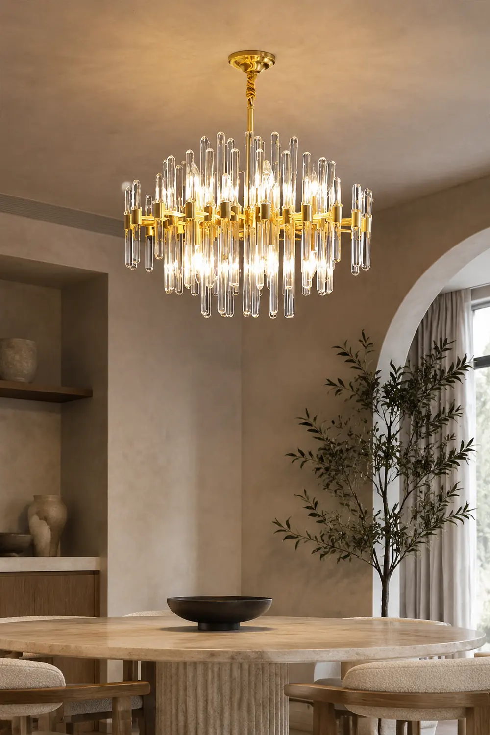 Light Luxury Crystal Post-Modern Chandelier - Lumpaz