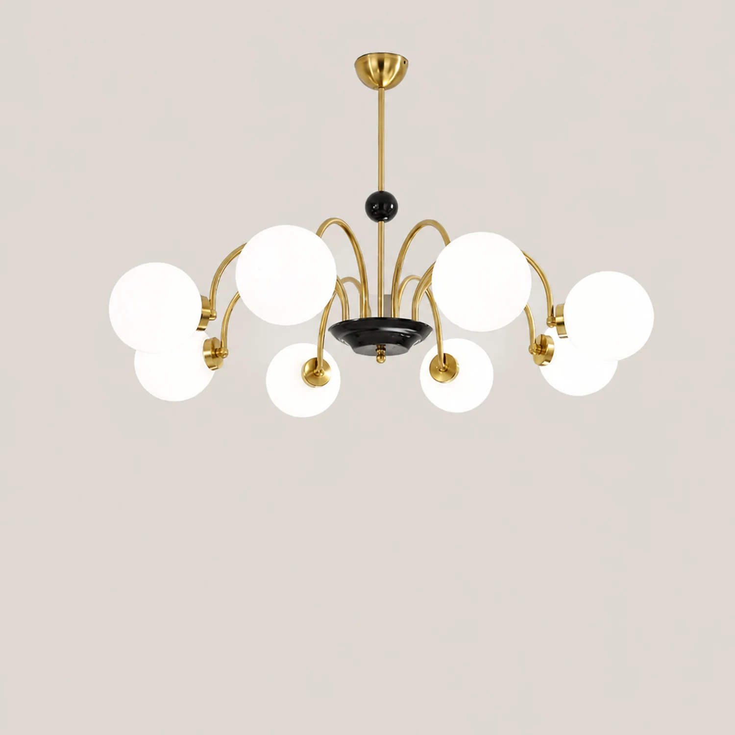 Chrome Chandelier Living Room Lighting Nordic Glass Chandelier - Lumpaz