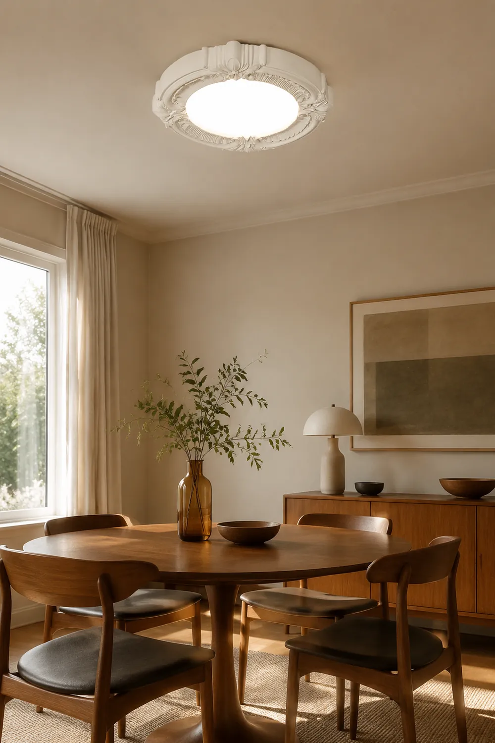 French Retro LED Ceiling Light For Bedroom - Lumpaz