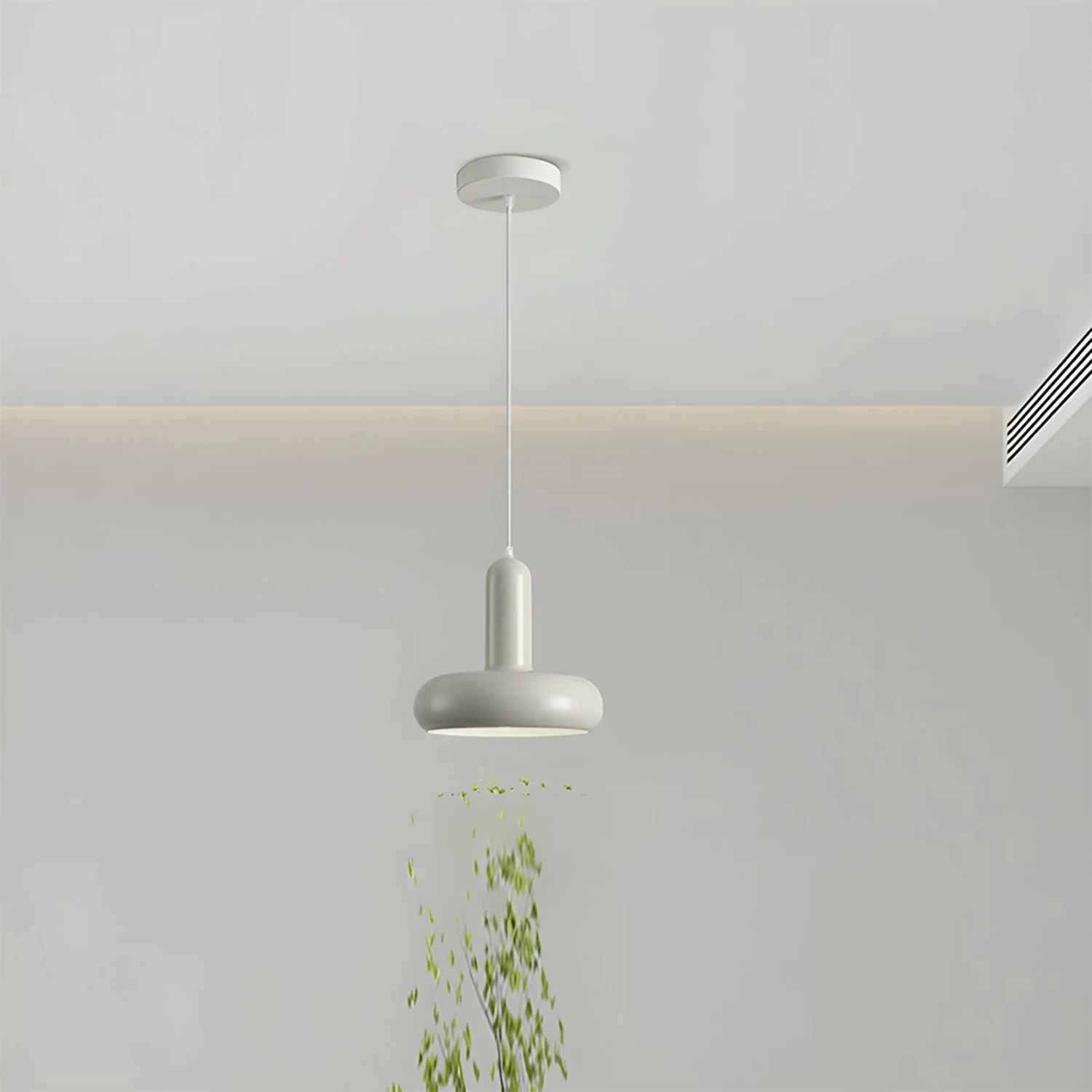 Bauhaus Puck Creamy Pendant Light - Lumpaz