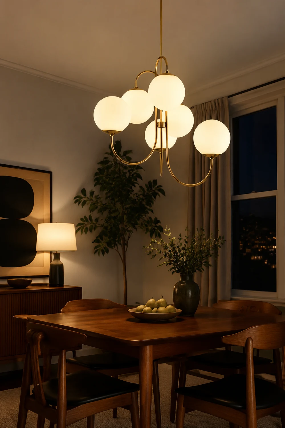 Metal Glass Vintage Chandelier - Lumpaz