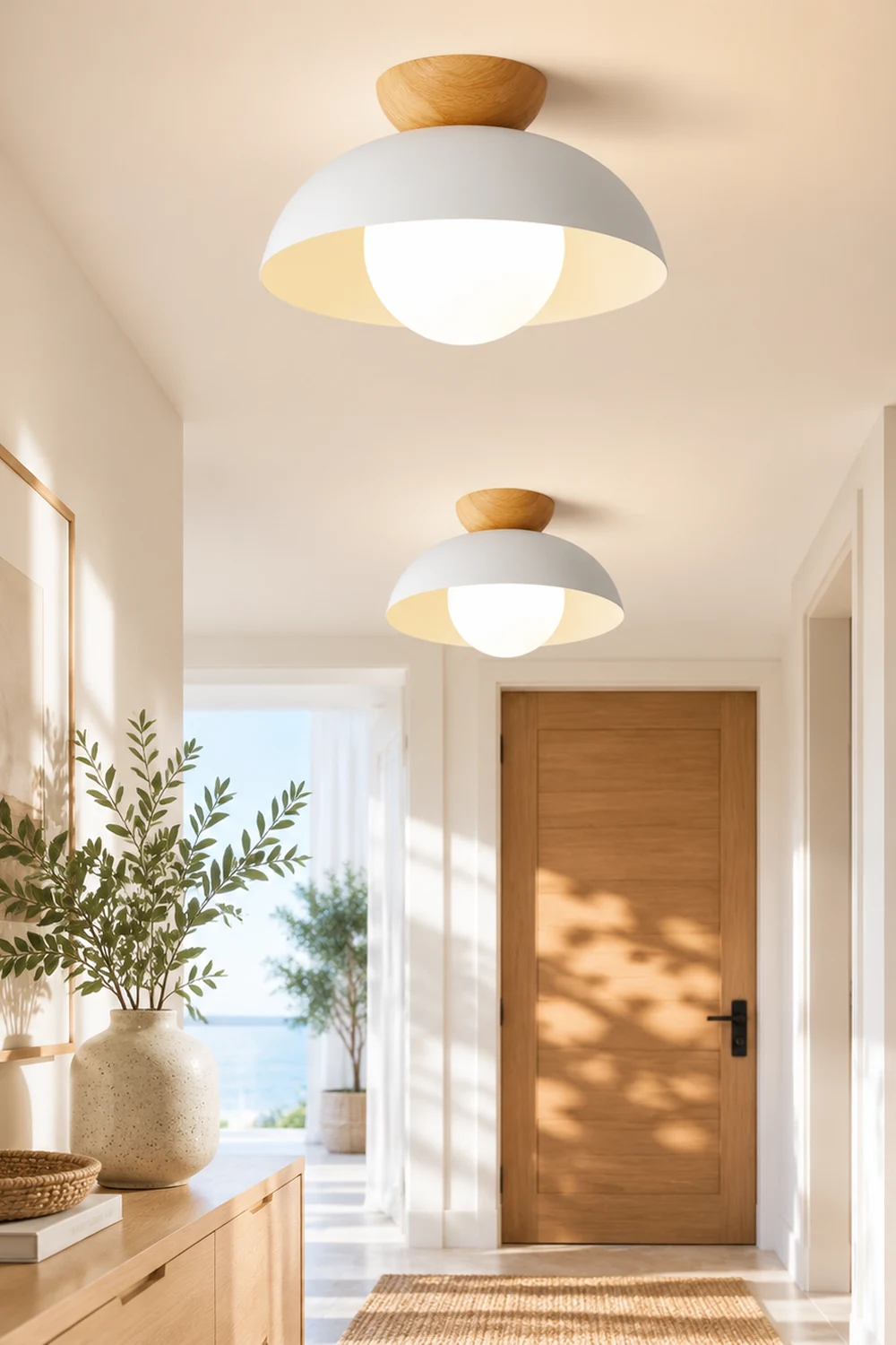 Minimalist Eco-friendly Metal Ceiling Light - Lumpaz