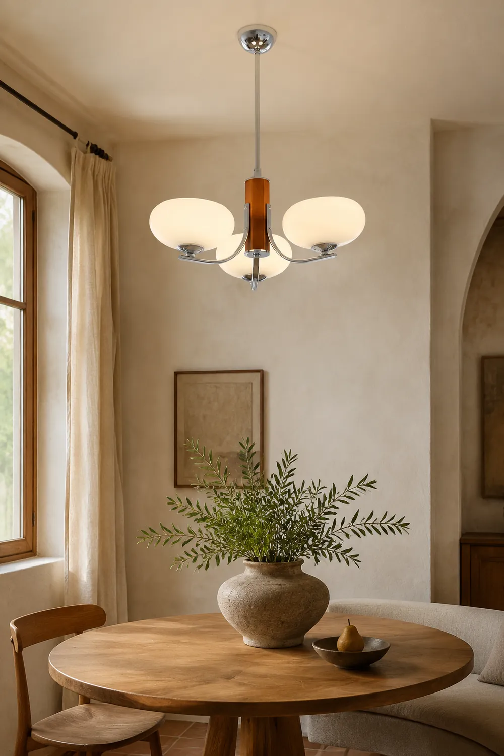 Medieval Bauhaus Solid Wood Chandelier - Lumpaz