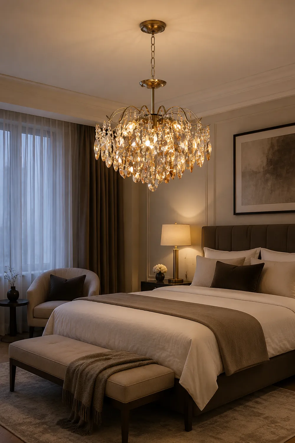 French Light luxury Romantic Crystal Chandelier - Lumpaz