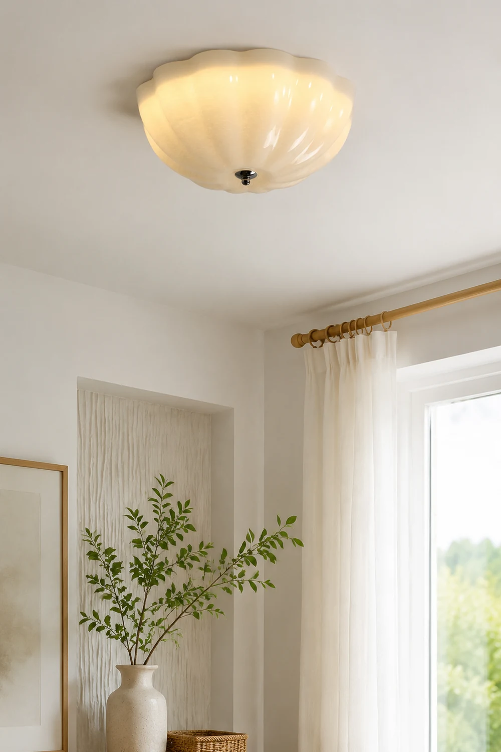 Simple French Retro LED Ceiling Lamp - Lumpaz
