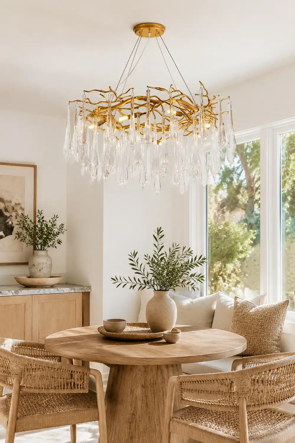 Modern Glass Teardrop Tiered Chandelier - Lumpaz