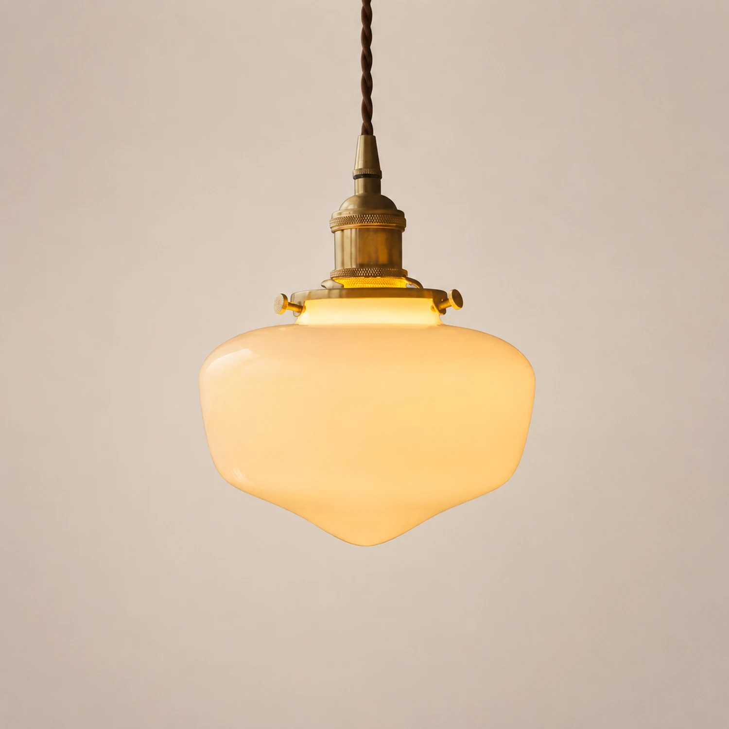 Retro Lantern Glass Pendant Hanging Light - Lumpaz
