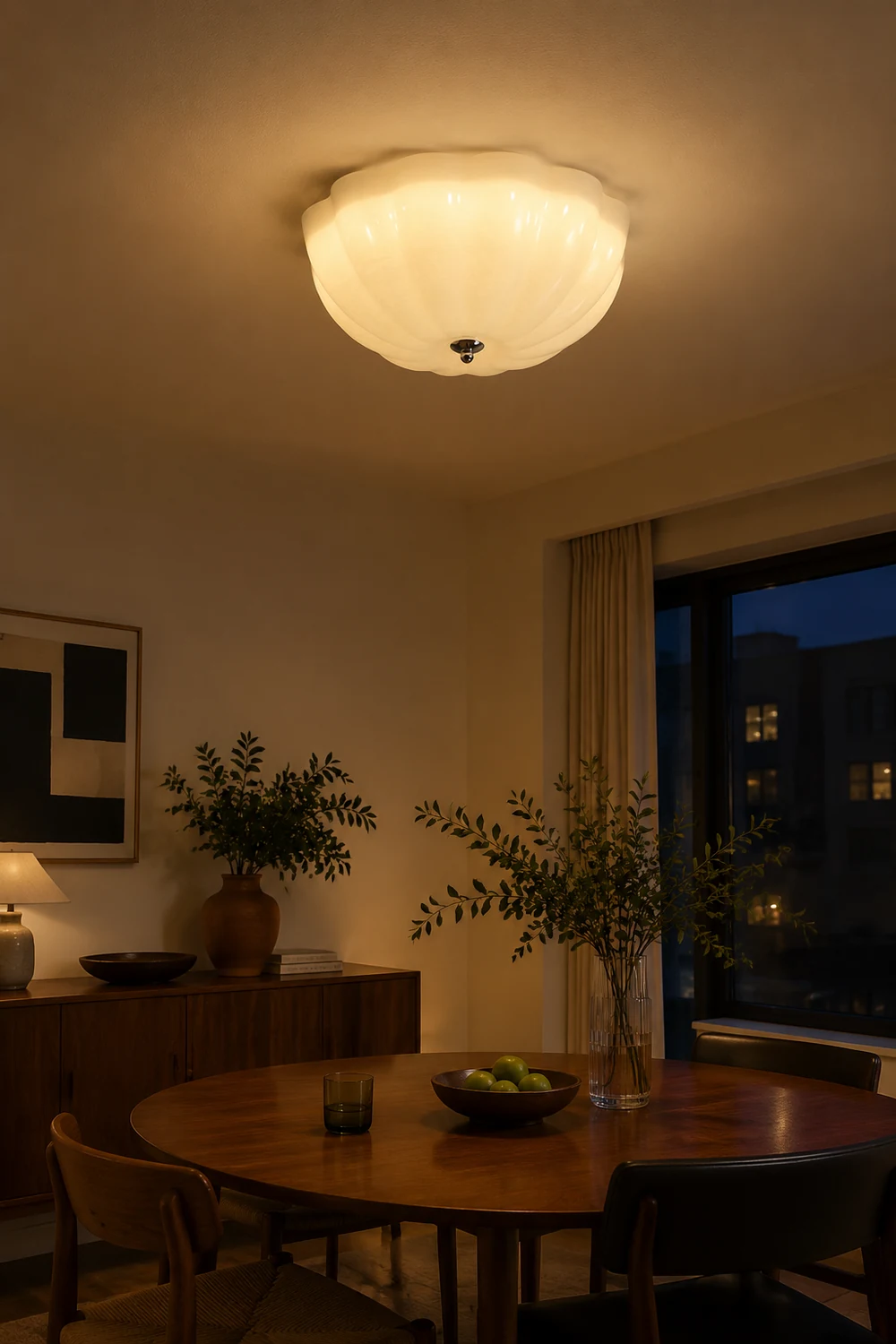 Simple French Retro LED Ceiling Lamp - Lumpaz