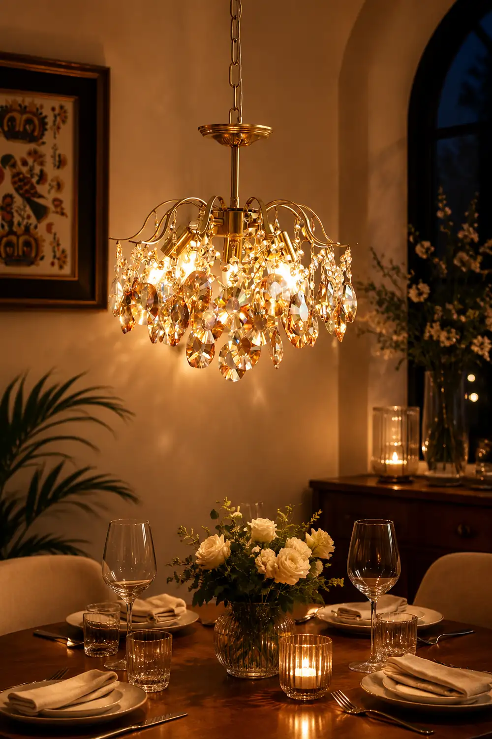 French Light luxury Romantic Crystal Chandelier - Lumpaz