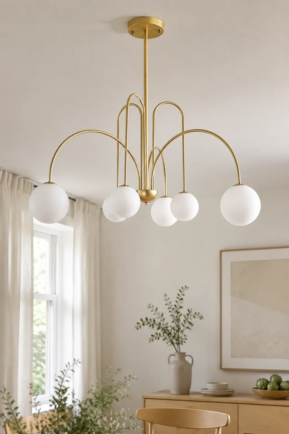 Art Deco Glass Ball Chandelier - Lumpaz