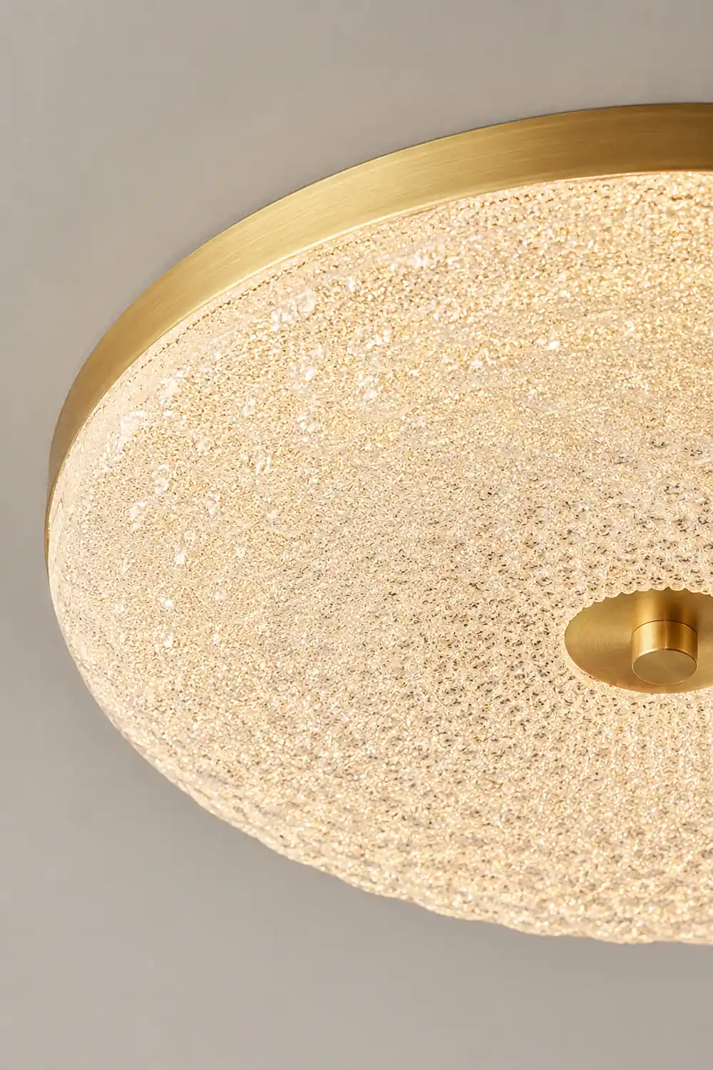 Modern Crystal Ceiling Light LED Creative Copper Ceiling Lamp - Lumpaz
