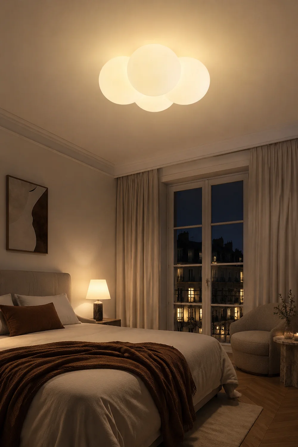Modern White Cloud Bubbles Ceiling Light - Lumpaz