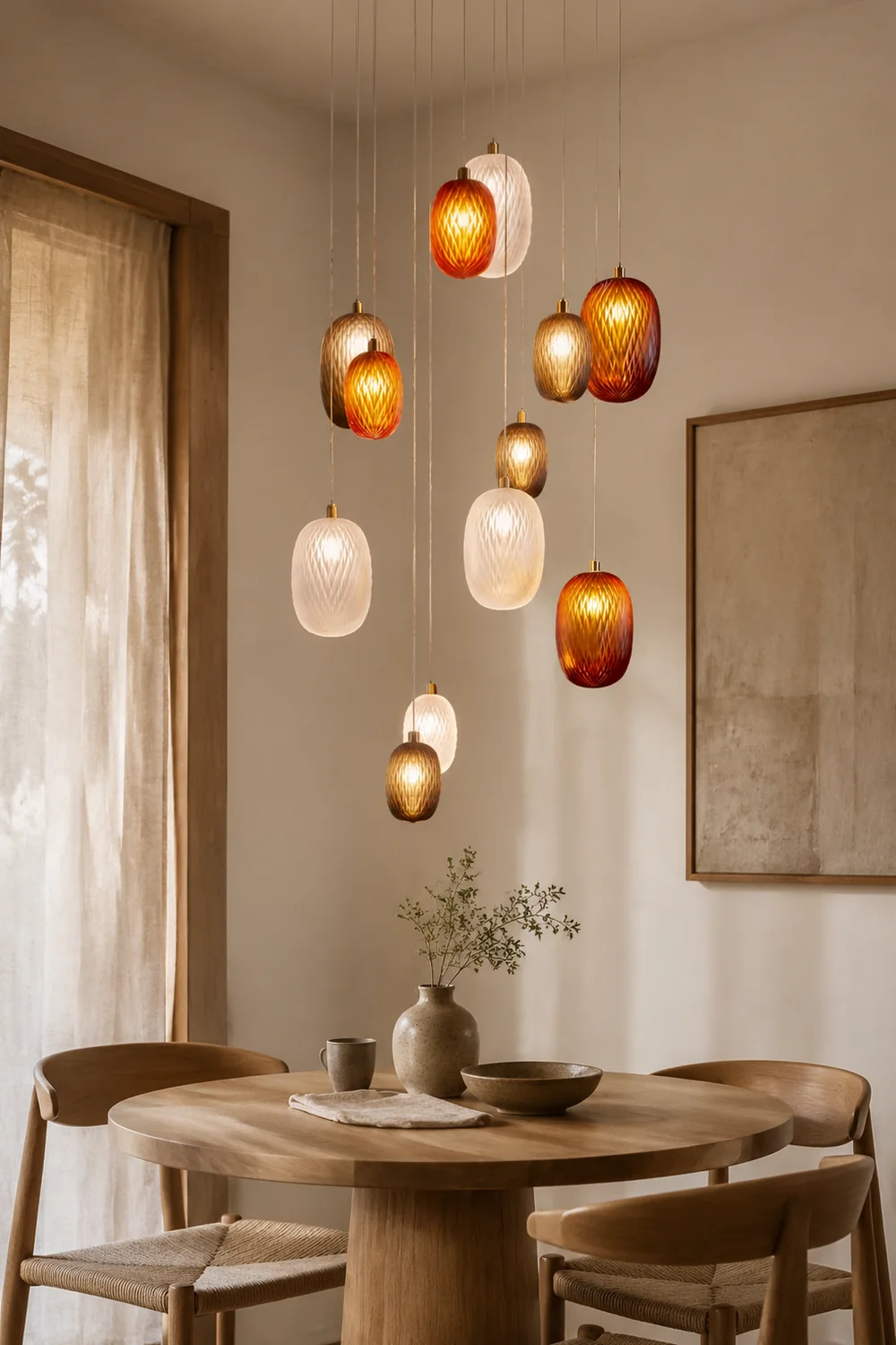 Design Stained Glass Ball Pendant Light - Lumpaz