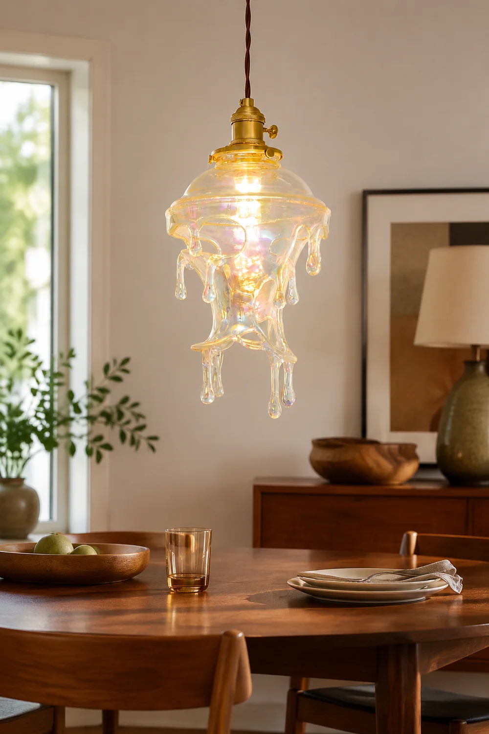 Designer Water Drop Melting Decor Pendant Light - Lumpaz