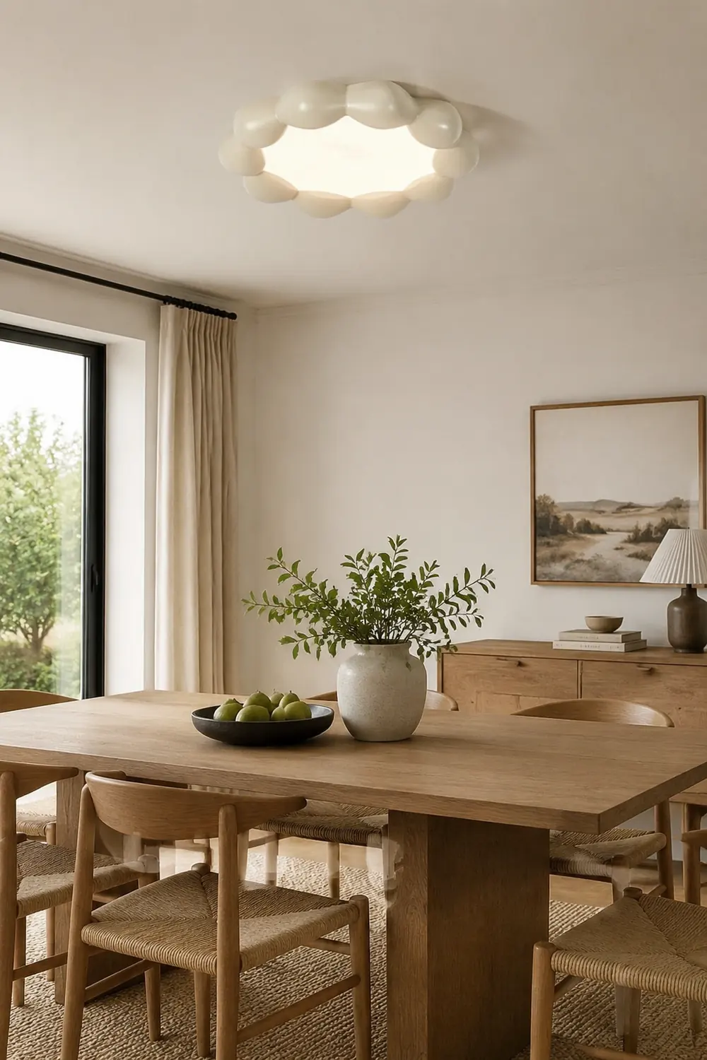 Minimalist Modern Resin Ceiling Light - Lumpaz