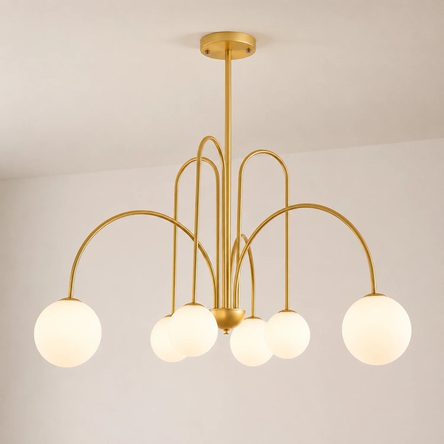 Art Deco Glass Ball Chandelier - Lumpaz