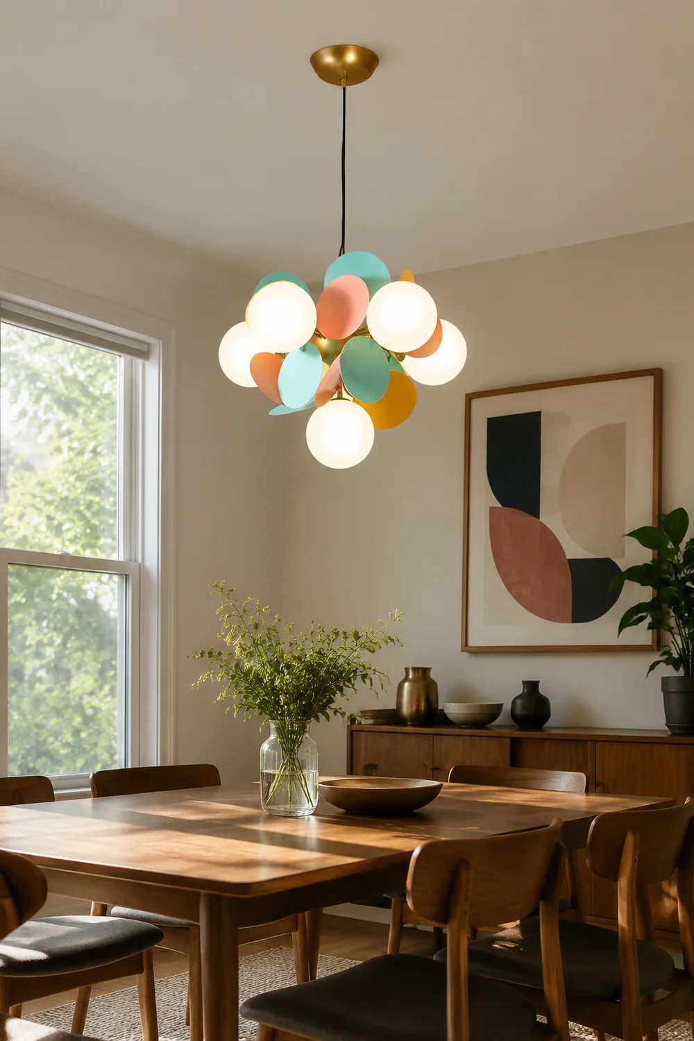 Modern Multicolored Flower-Branch Shaped Ceiling Chandelier Light - Lumpaz