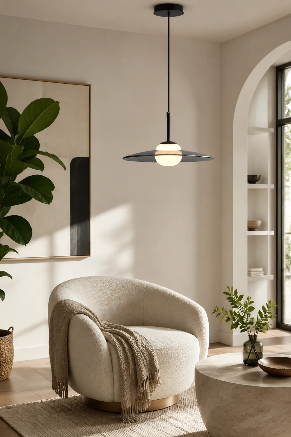 Modern Pendant Light Glass Finish Pendant Light - Lumpaz