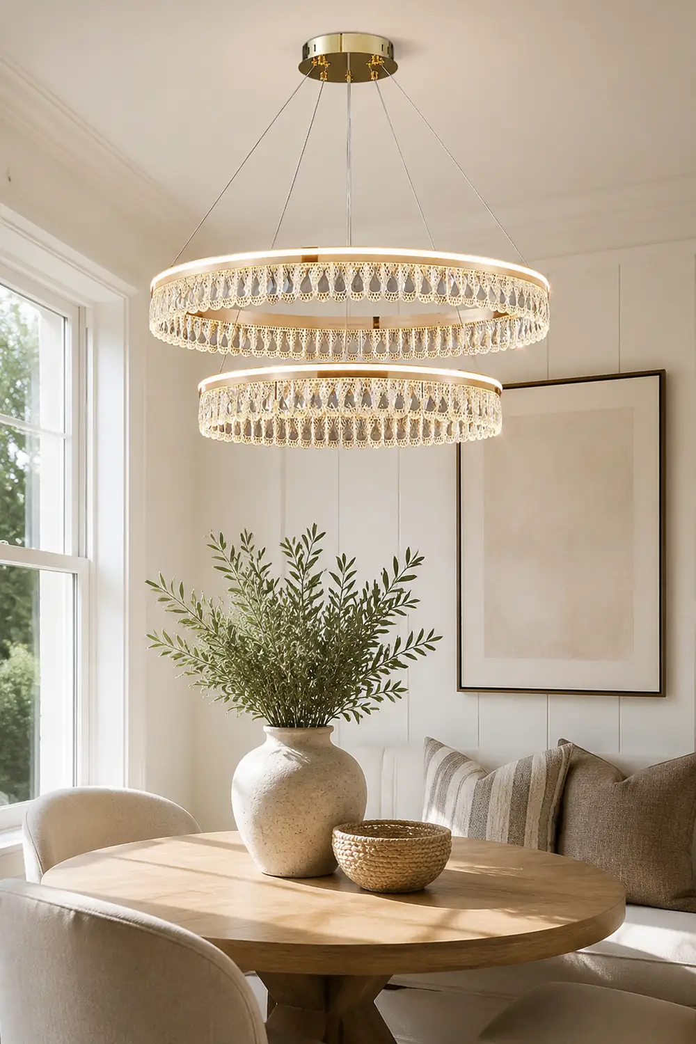Luxury Large Crystal Ring Chandelier - Lumpaz