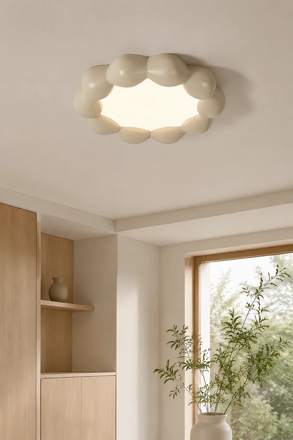 Minimalist Modern Resin Ceiling Light - Lumpaz