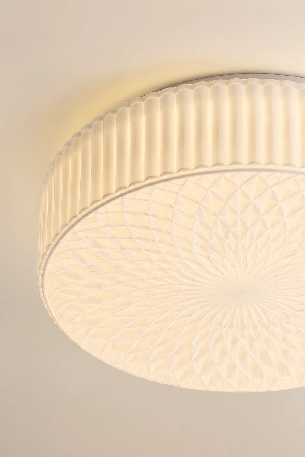 French Art Glass Flush Mount Ceiling Light - Lumpaz