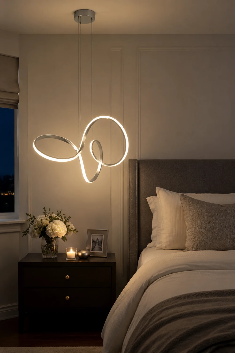 Nordic Minimalism Swirl Integrated Ceilng Light - Lumpaz