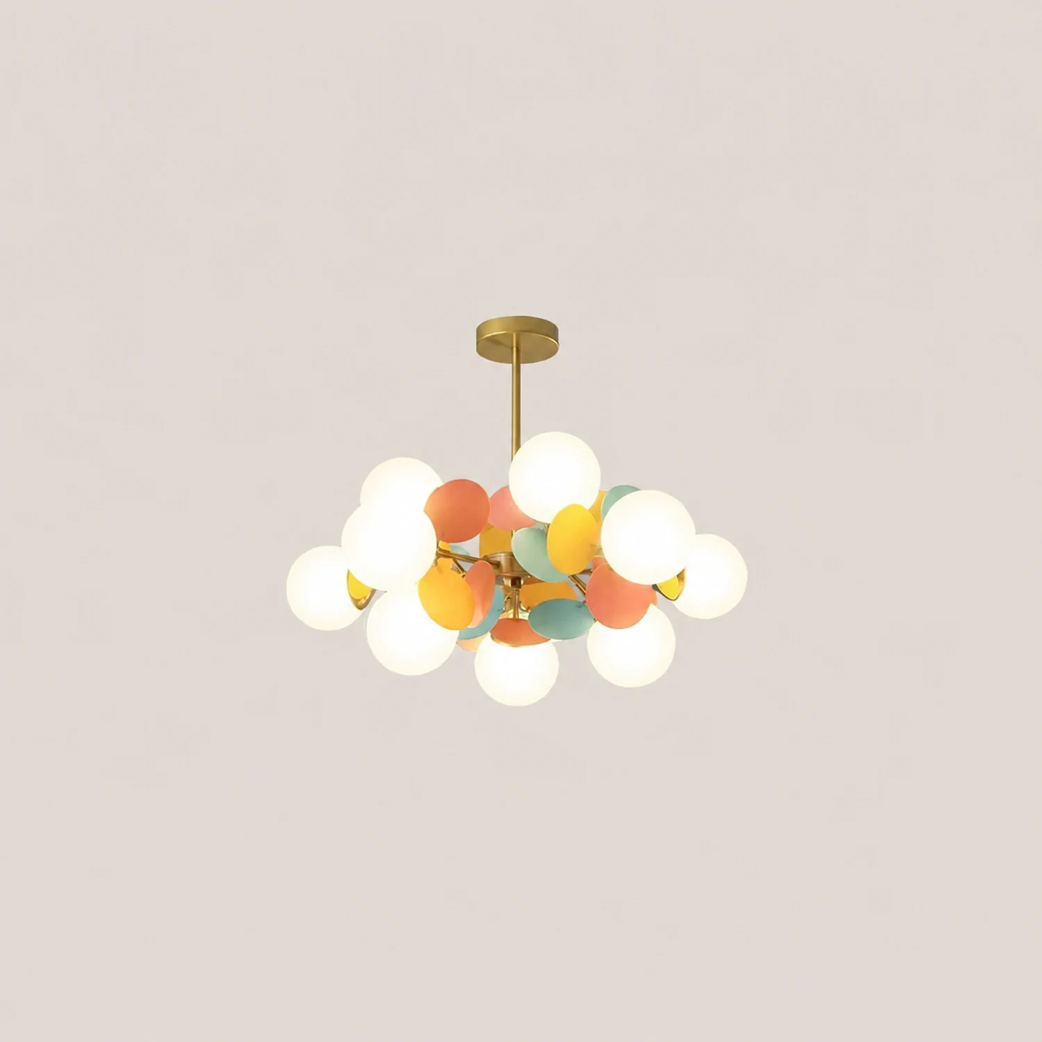 Nordic Multicolored Flower Branch Living Room Chandelier - Lumpaz