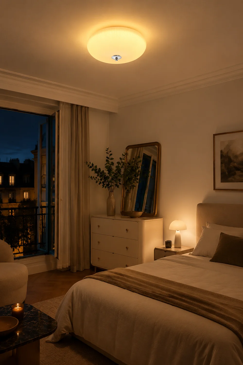 French Simple Glass Ceiling Lamps - Lumpaz