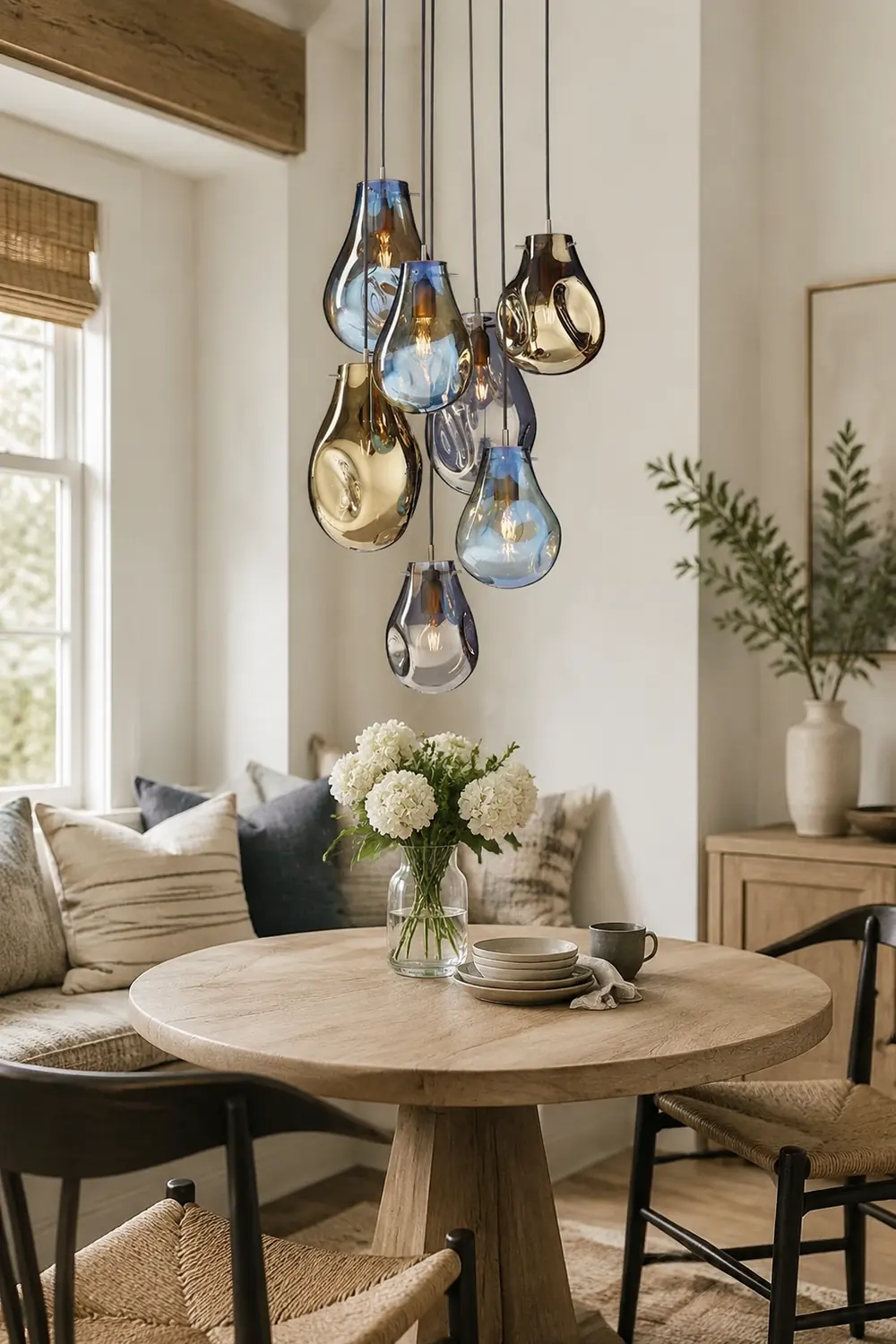 Handcrafted Irregular Shape Glass Pendant Lighting - Lumpaz