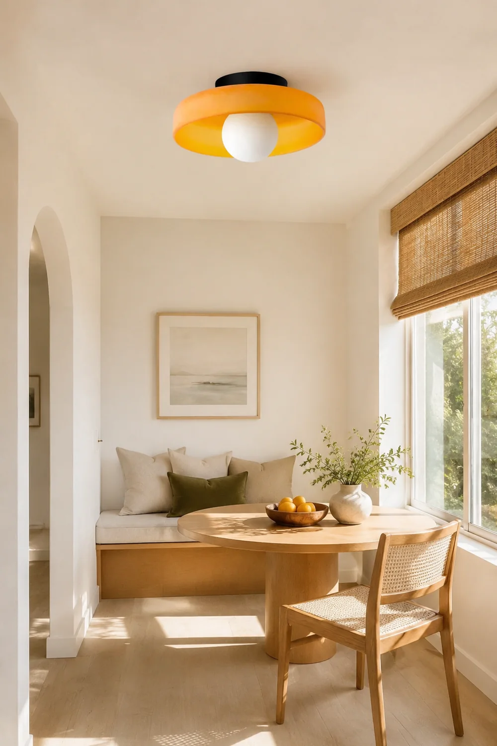Modern Round Flush Mount Kitchen Ceiling Light - Lumpaz