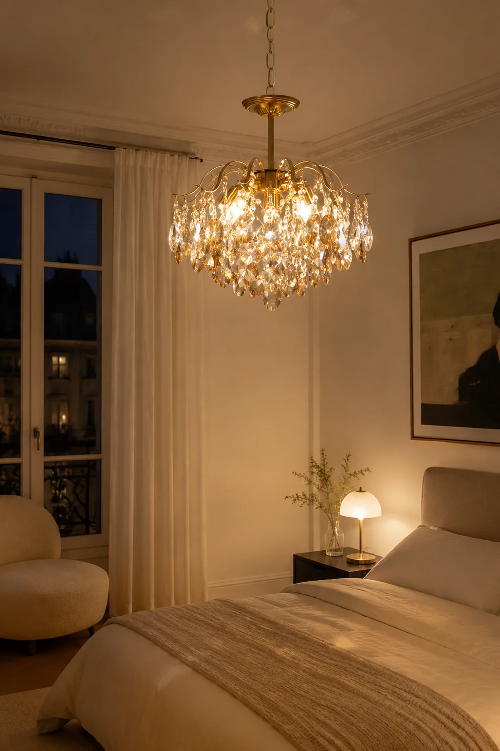 French Light luxury Romantic Crystal Chandelier - Lumpaz