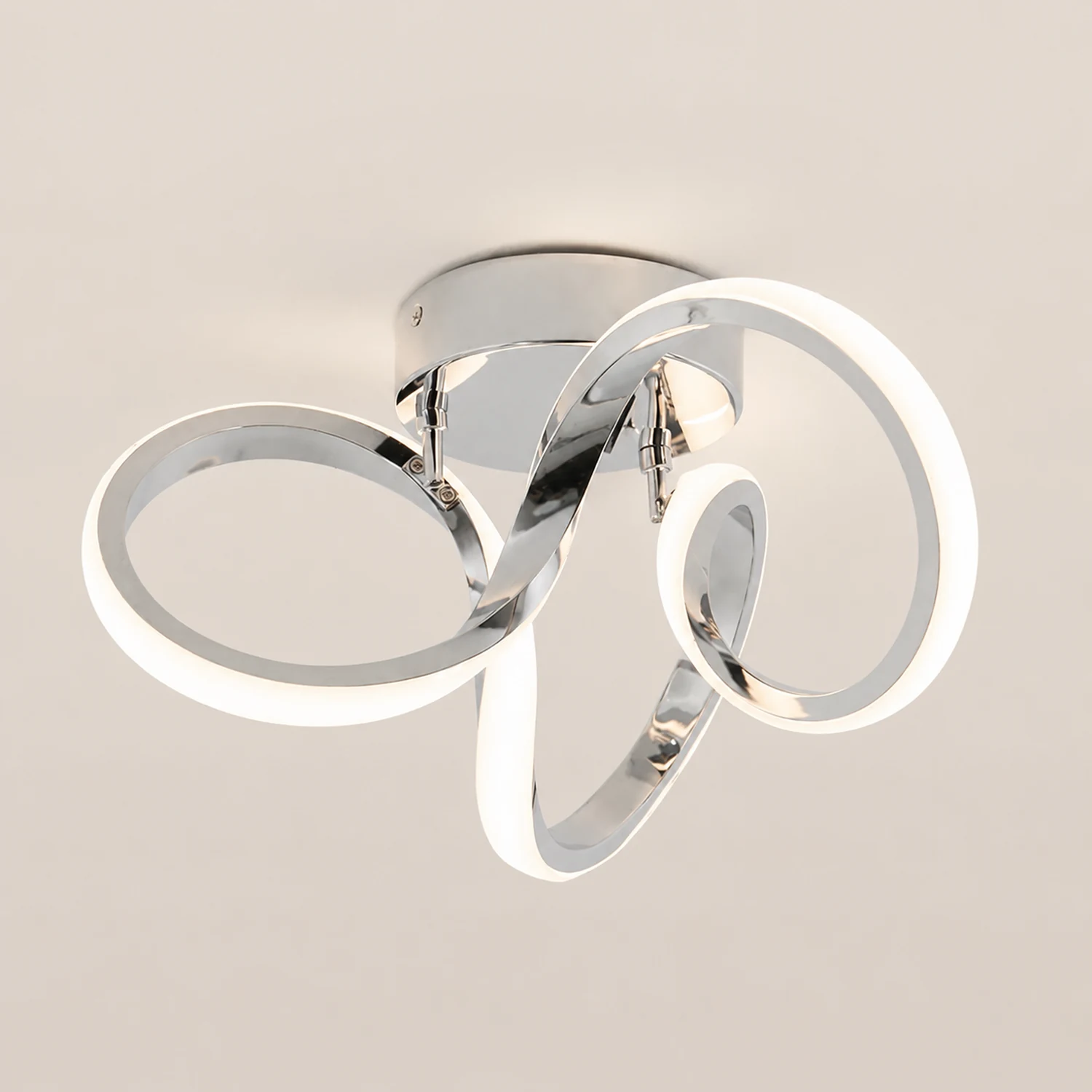 Nordic Minimalism Swirl Integrated Ceilng Light - Lumpaz