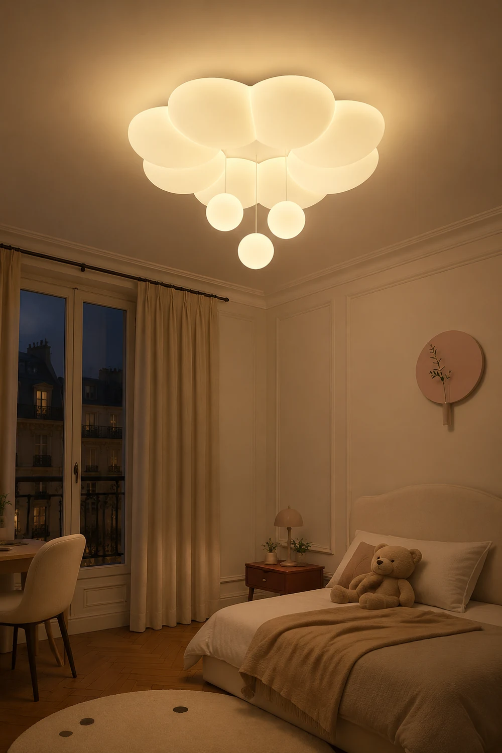 French Warm Ceiling Light For Kids Room - Lumpaz