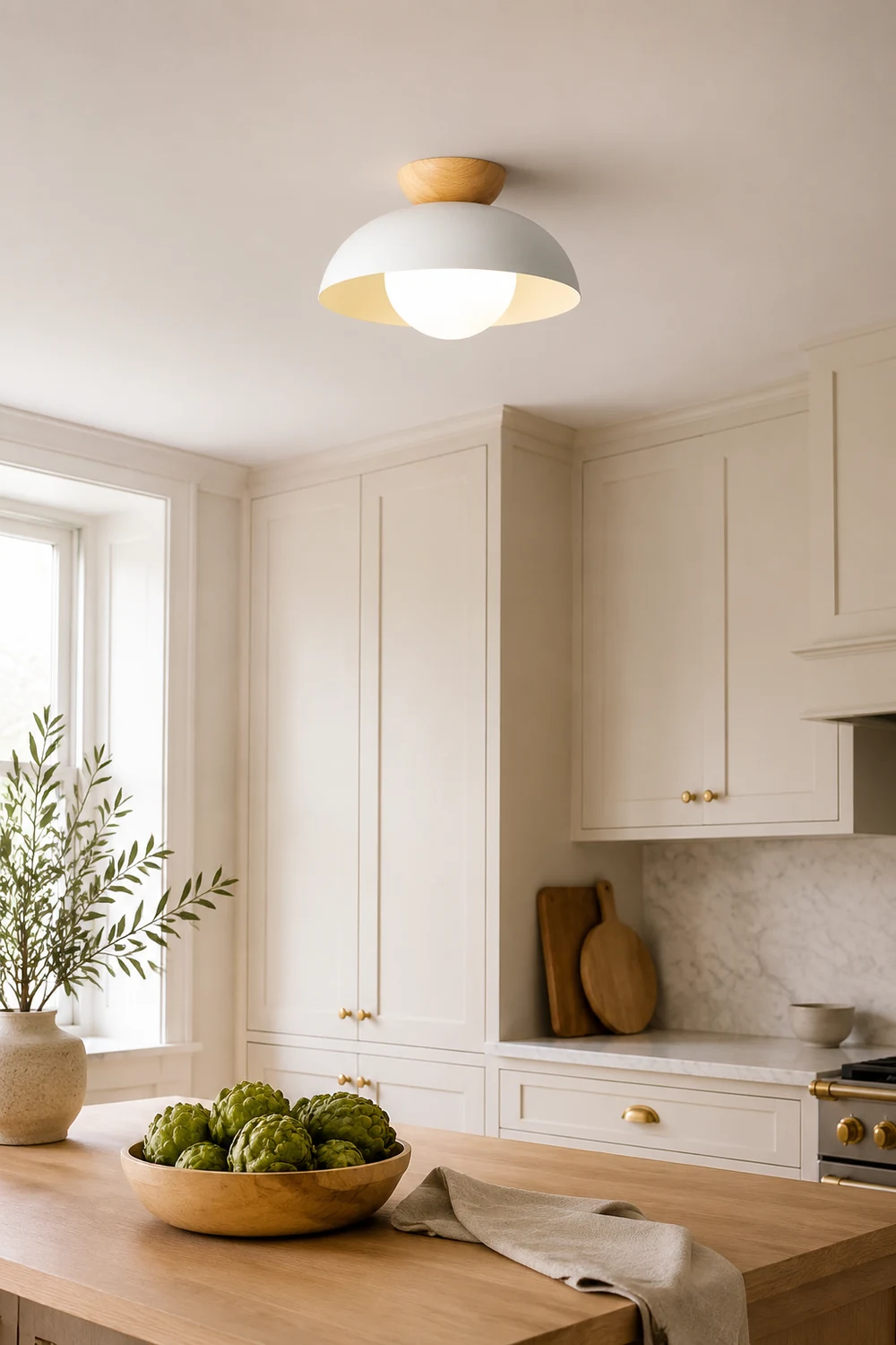 Minimalist Eco-friendly Metal Ceiling Light - Lumpaz
