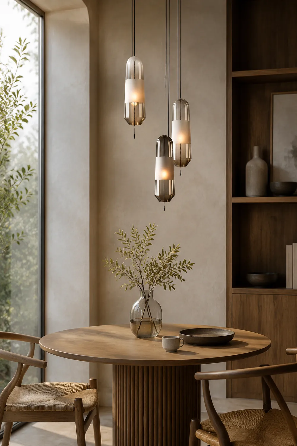 Designer Capsule Shaped Glass Pendant Lamp - Lumpaz