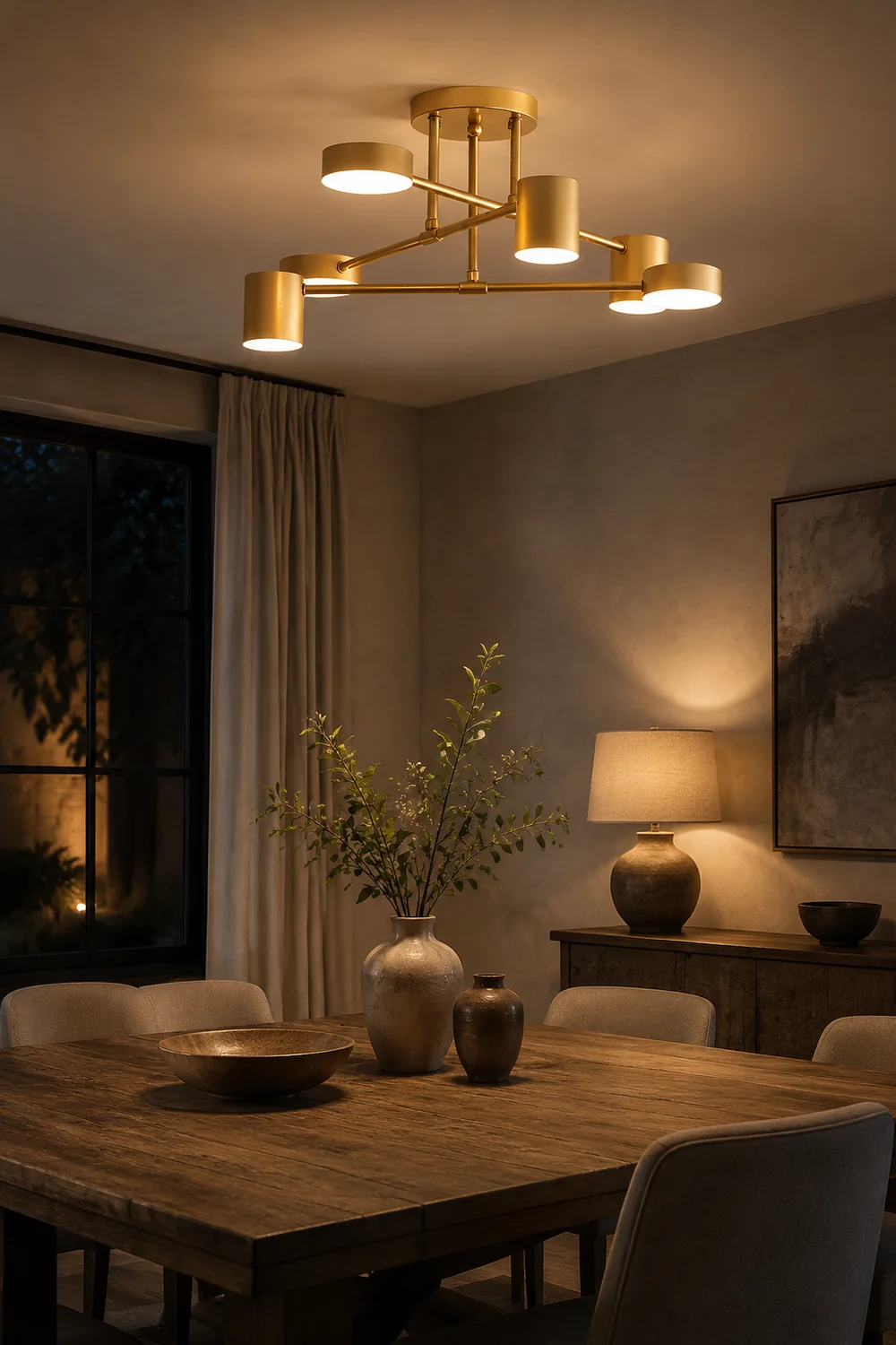 Metal Painted Finishes LED Ceiling Light Circle Design Flush Mount Lights - Lumpaz