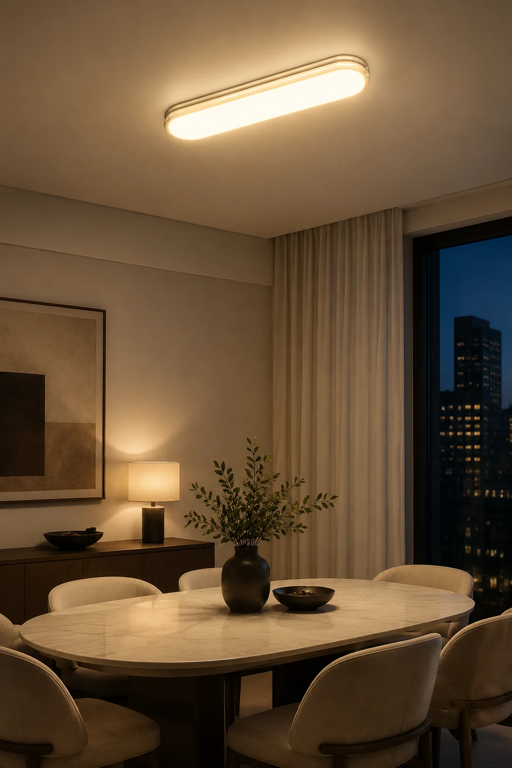 Aisle Metal Flush Mount Ceiling Light - Lumpaz