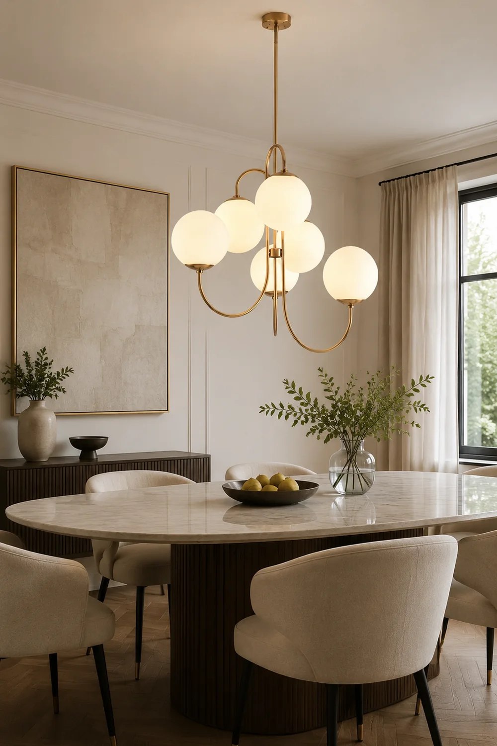 Metal Glass Vintage Chandelier - Lumpaz